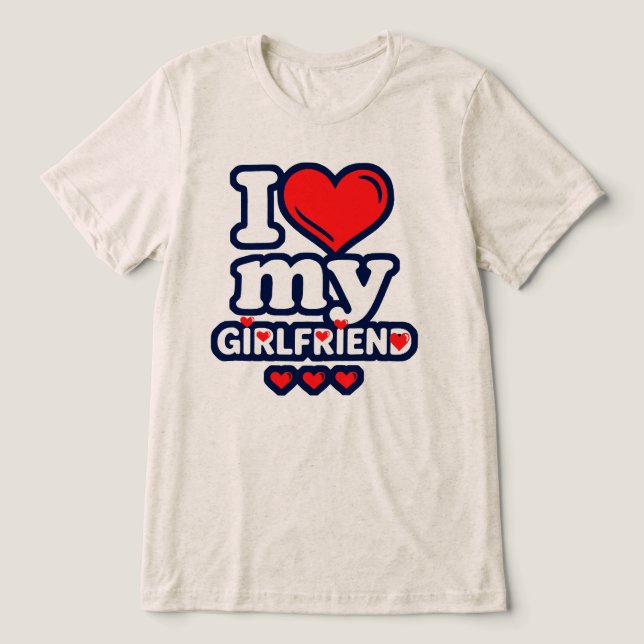 Camiseta I Love My Girlfriend (Design frontal)