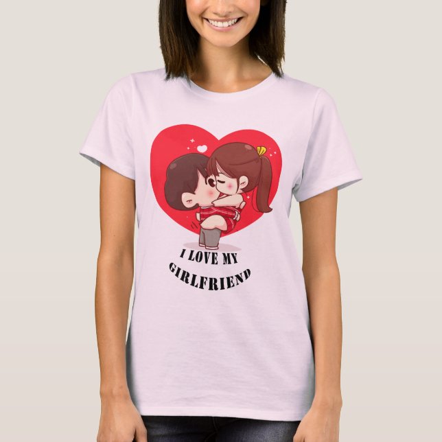 Camiseta i love my girlfriend (Frente)