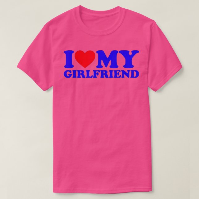 Camiseta I Love My Girlfriend I Heart My Girlfriend GF (8)  (Frente do Design)