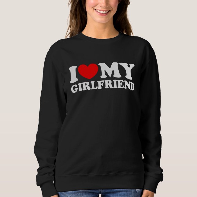 Camiseta I Love My Girlfriend Shirt I Heart My Girlfriend S (Frente)