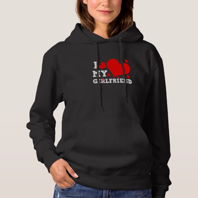 Camiseta I Love My Girlfriend Valentines Day Family Matchin (Frente)