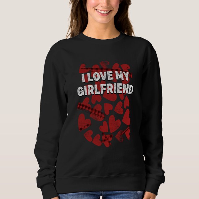 Camiseta I Love My Girlfriend Valentines Day Humor  1 (Frente)