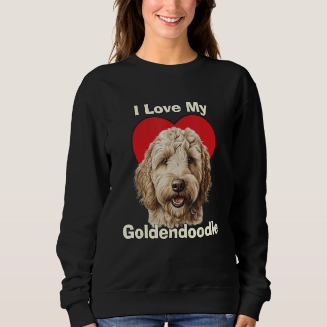 Camiseta I Love My Goldendoodle Puppy Dog (Frente)