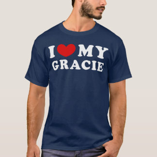 Camiseta I Love My Gracie I Heart My Gracie vintage