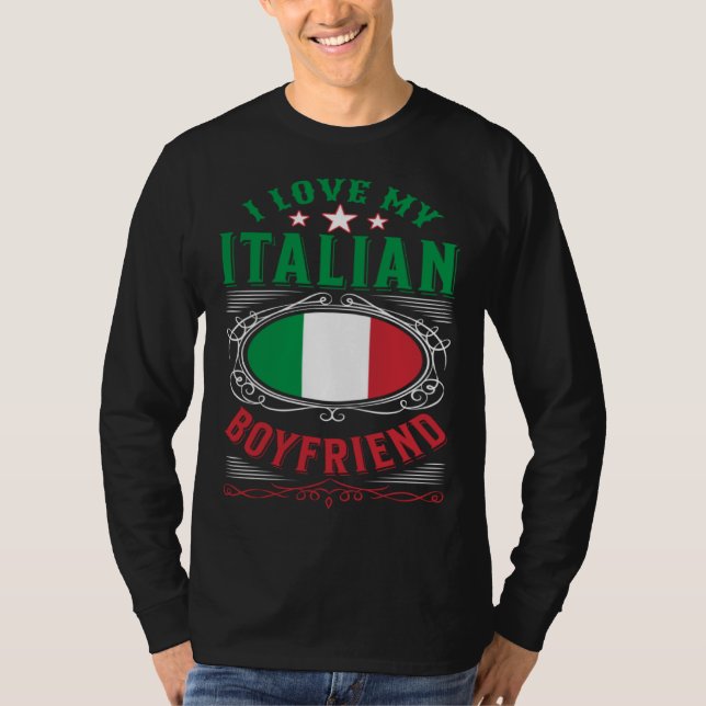 Camiseta I love my Italian boyfriend (Frente)
