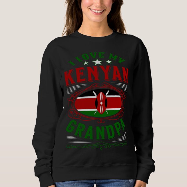 Camiseta I love my Kenyan grandpa (Frente)