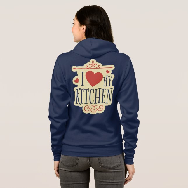 Camiseta I Love My Kitchen (Parte Traseira Completa)