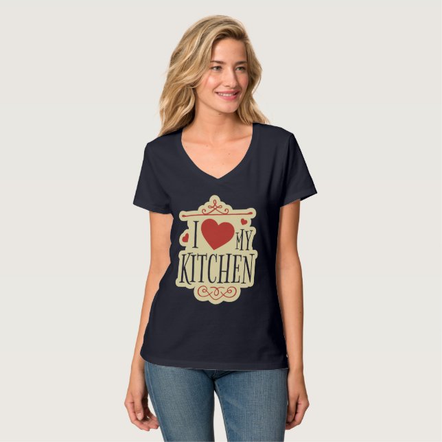 Camiseta I Love My Kitchen (Frente Completa)