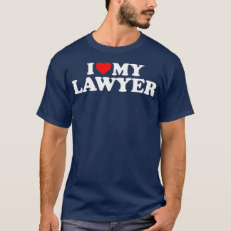 Camiseta I Love My Lawyer   Heart My Lawyer