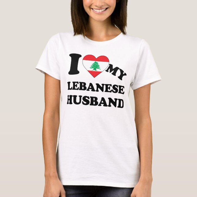 Camiseta I love my Lebanese Husband (Frente)