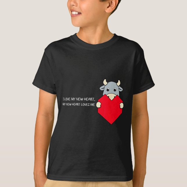 Camiseta I Love My New Heart Loves Me Heart Health Awarenes (Frente)