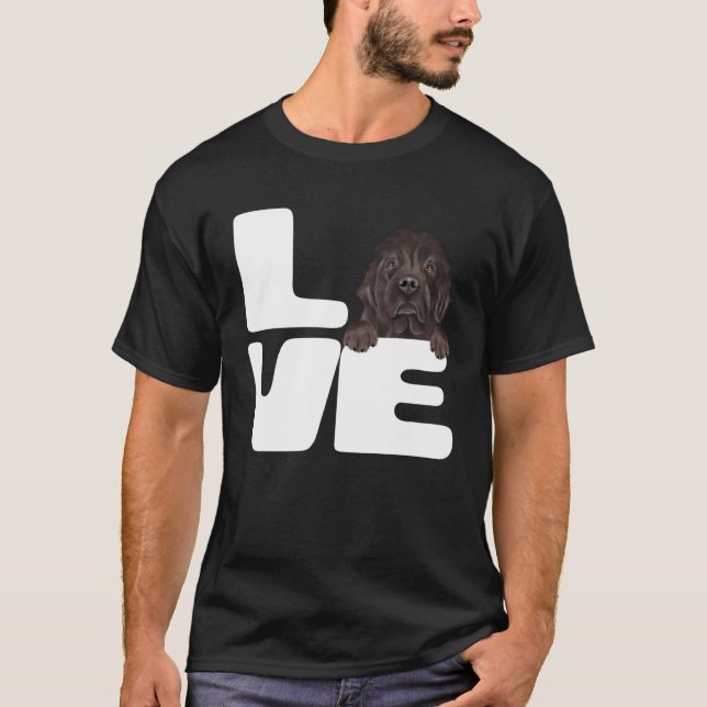 Camiseta I Love My Newfoundland Dog (Frente)