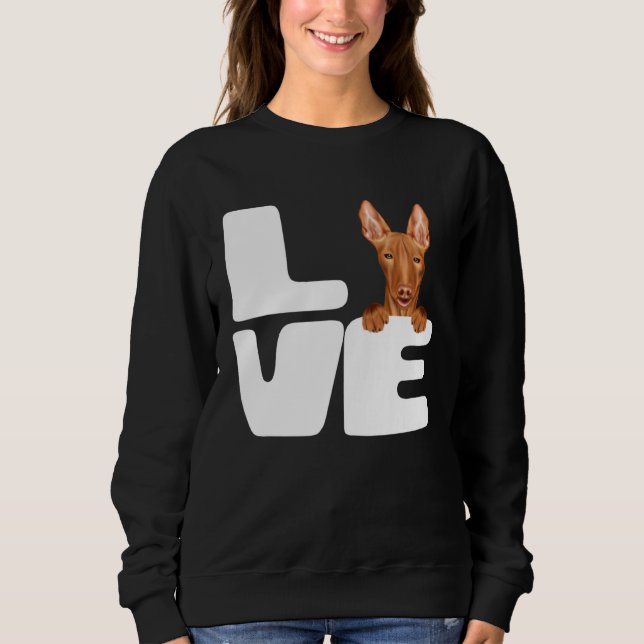 Camiseta I Love My Pharaoh Hound Dog (Frente)