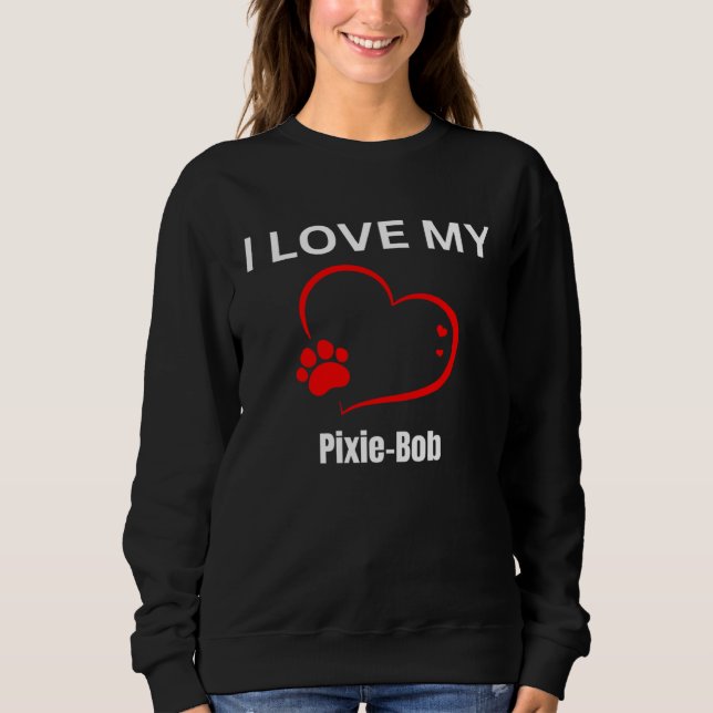 Camiseta I love my pixie bob breed cat Cat (Frente)