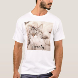 Camiseta I love my sweet little cat photo