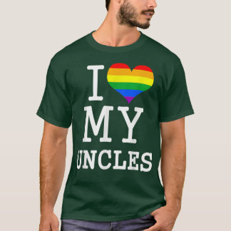 Camiseta I Love My Uncles Pride Guncle Family Matching Gay 