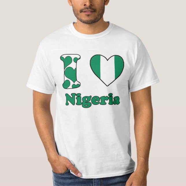 Camiseta I love Nigeria (Frente)
