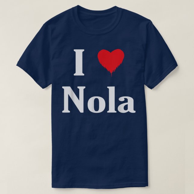Camiseta I Love Nola Cool Name  (Frente do Design)