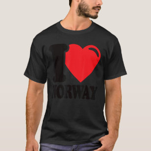 Camiseta I Love Norway Homeland Norway Flag Norway 1
