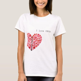 Camiseta I love OBOE T-shirts オーボエTシャツ