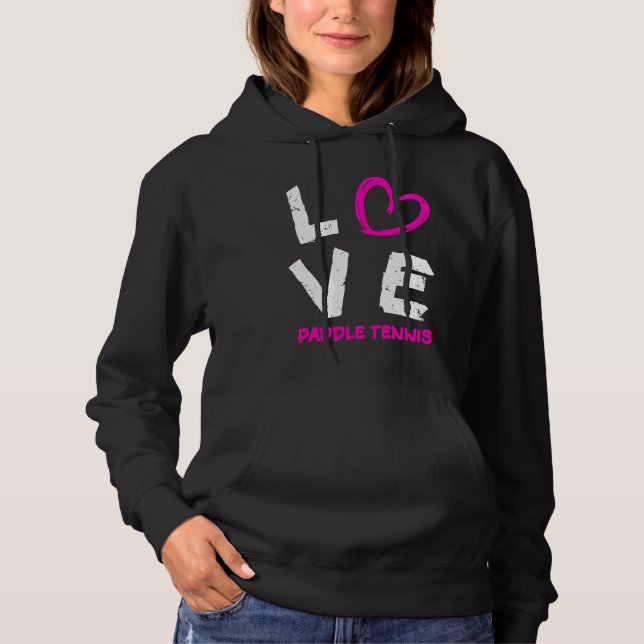 Camiseta I Love Paddle Tennis Heart (Frente)