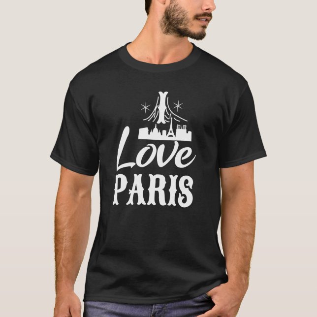 Camiseta I Love Paris France (Frente)