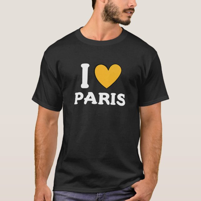 Camiseta I Love Paris France (Frente)