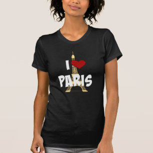 Camiseta "I Love Paris", Torre Eiffel