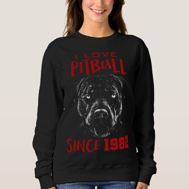 Camiseta I love pitbull since 1982 (Frente)