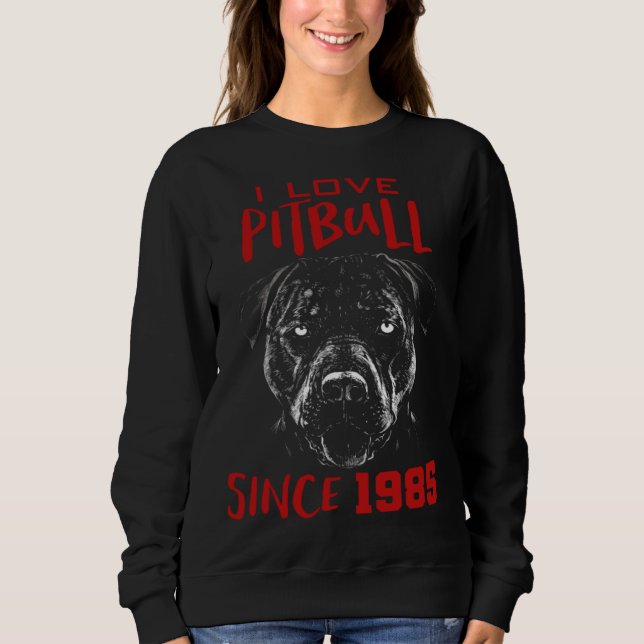 Camiseta I love pitbull since 1985 (Frente)