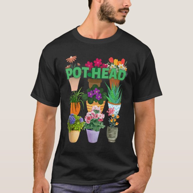 Camiseta I love plants POT HEAD (Frente)