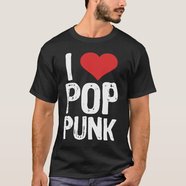 Camiseta I Love Pop Punk (Frente)