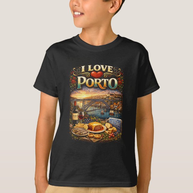 Camiseta I Love Porto (Frente)