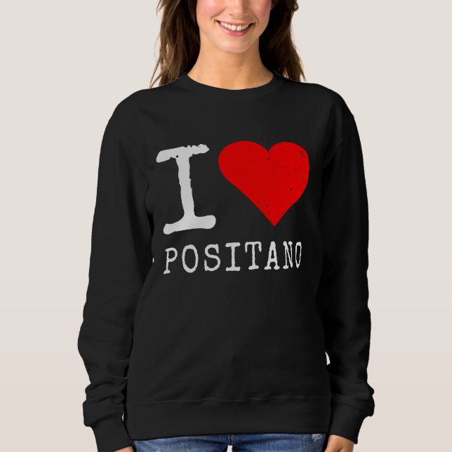 Camiseta I Love Positano I Love Italy Travel Heart Amalfi C (Frente)