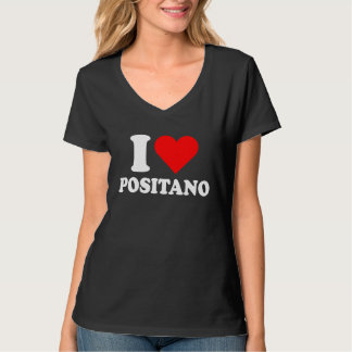 Camiseta I Love Positano I Love Italy Travel Heart Amalfi C
