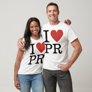 Camiseta I ❤️ Love PR (para Funcionários de RP) PERSONALIZÁ
