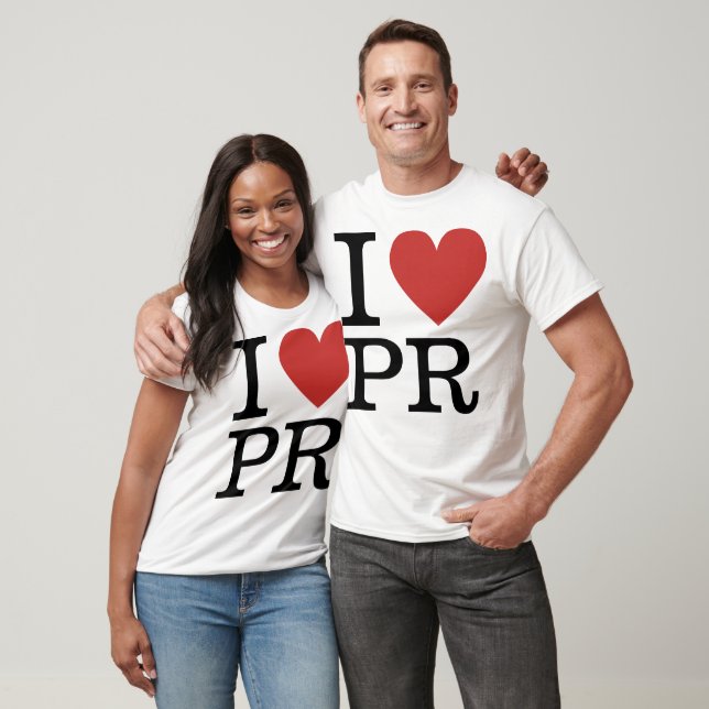 Camiseta I ❤️ Love PR (para Funcionários de RP) PERSONALIZÁ (Unissex)