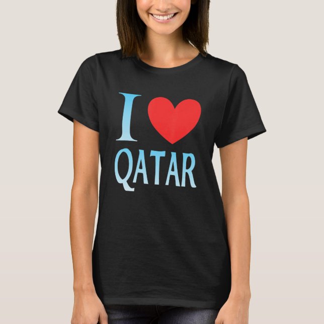 Camiseta I love Qatar (Frente)