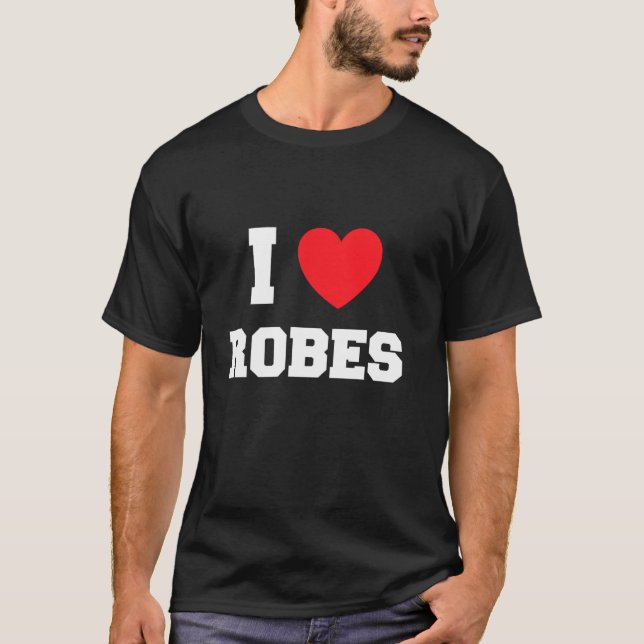 Camiseta I Love robes Long Sleeve (Frente)