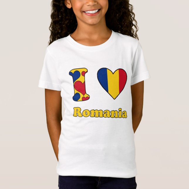 Camiseta I love Romania (Frente)