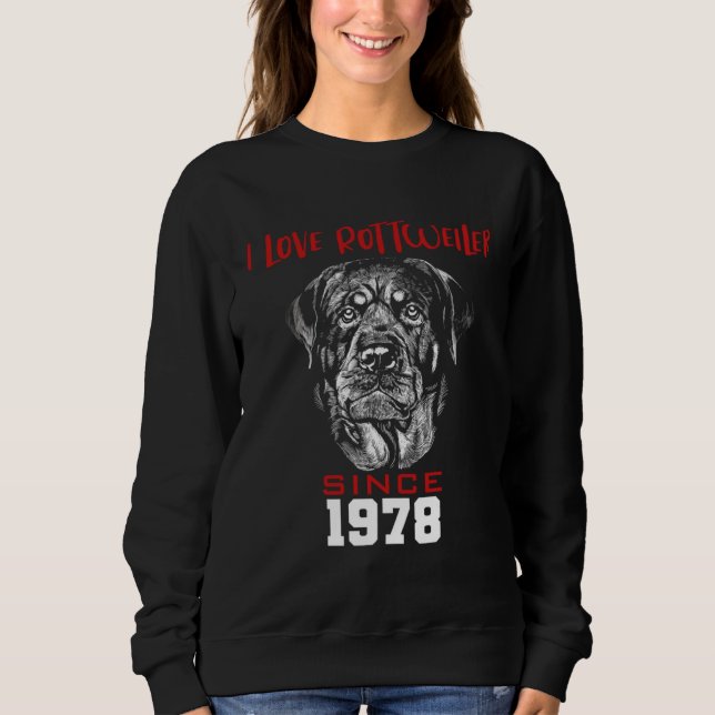 Camiseta I love rottweiler since 1978 (Frente)