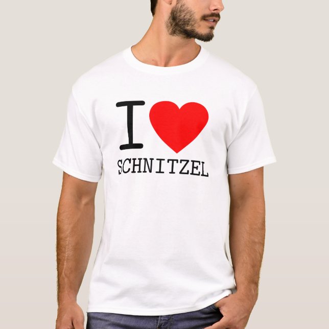 Camiseta I love Schnitzel Österreich Wiener Dialekt (Frente)