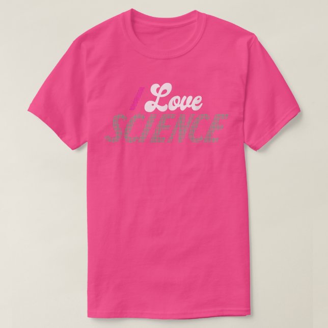 Camiseta I Love Science Shirt Science 1032 (Frente do Design)