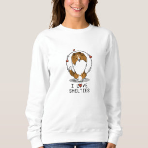 Camiseta I Love Shelties (sable 2) Shetland Sheepdogs