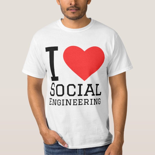 Camiseta I love social engineering  (Frente)