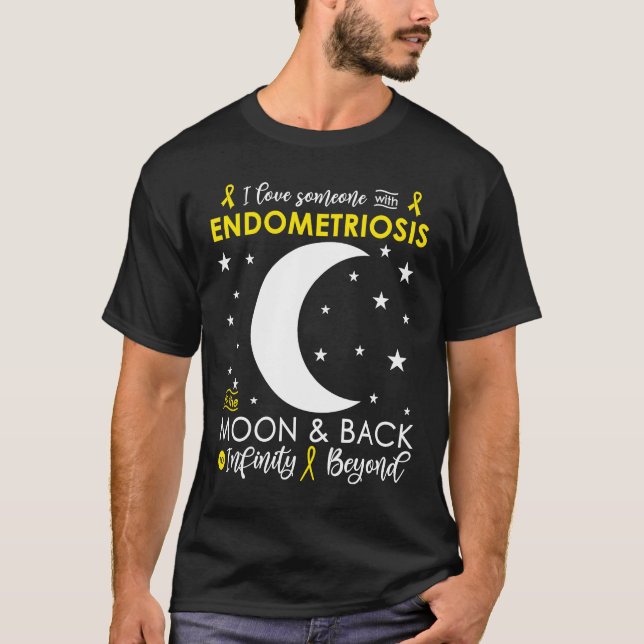 Camiseta I love Someone To The Moon & Back Endometriosis Aw (Frente)