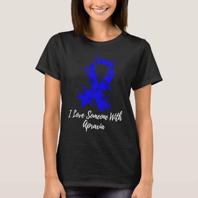 Camiseta I Love Someone With Apraxia Awareness (Frente)