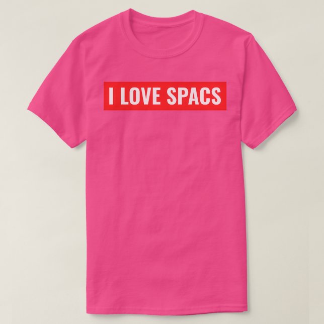 Camiseta I Love SPACs 1 (Frente do Design)