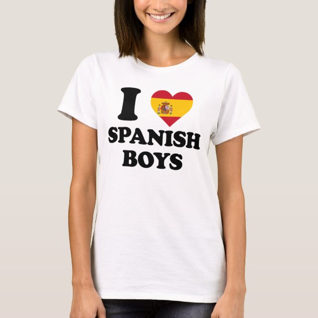 Camiseta I love Spanish Boys (Frente)