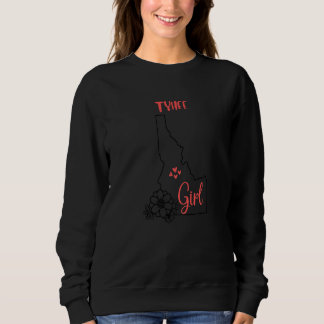 Camiseta I Love State Of Idaho Flower Outline Tyhee City Gi